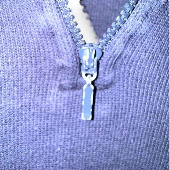 80s Navy J. CREW Made in USA Oversized Sweatshirt Size XL - Picture 3 of 7